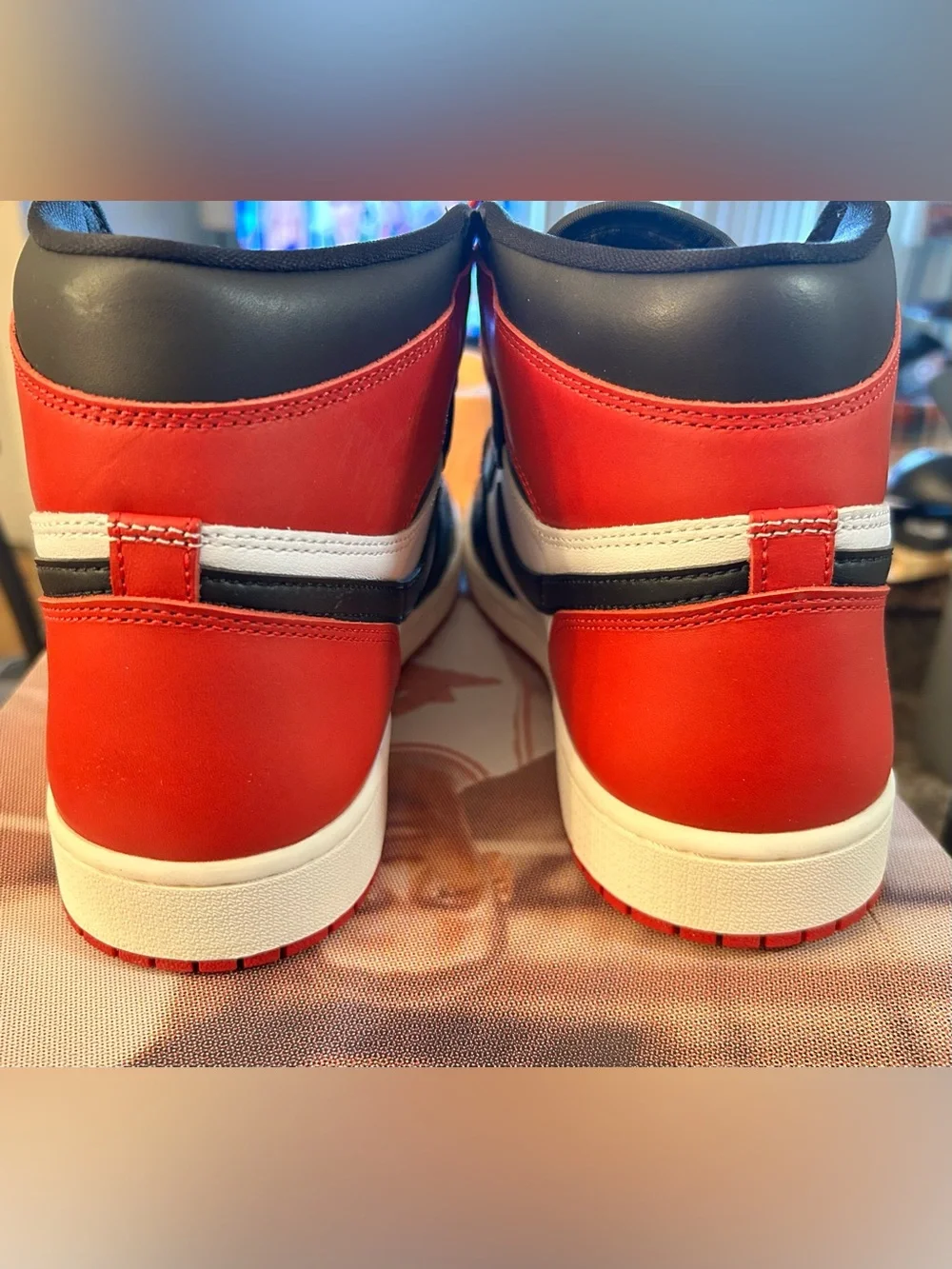 Nike Air Jordan 1 Retro High OG Black Toe Reimagined Size 12 new